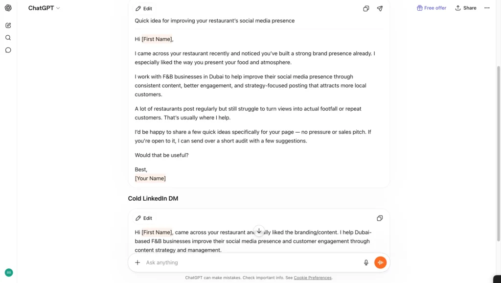test2 coldemail chatgpt