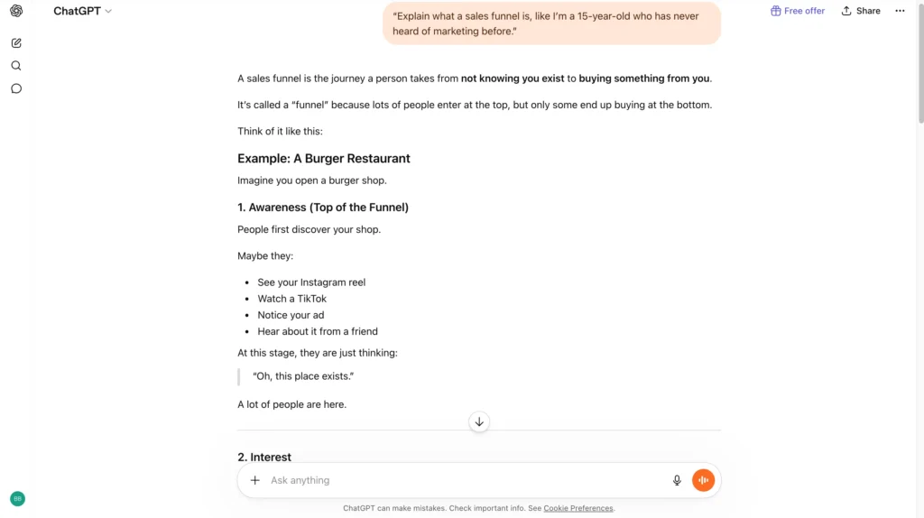 test5 funnel chatgpt